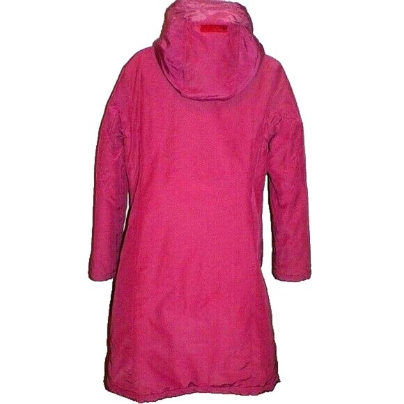 Size S REPLAY (EUR) Pink Mid Length Cotton Blend Urban Cargo Parka Jacket - Picture 4 of 7